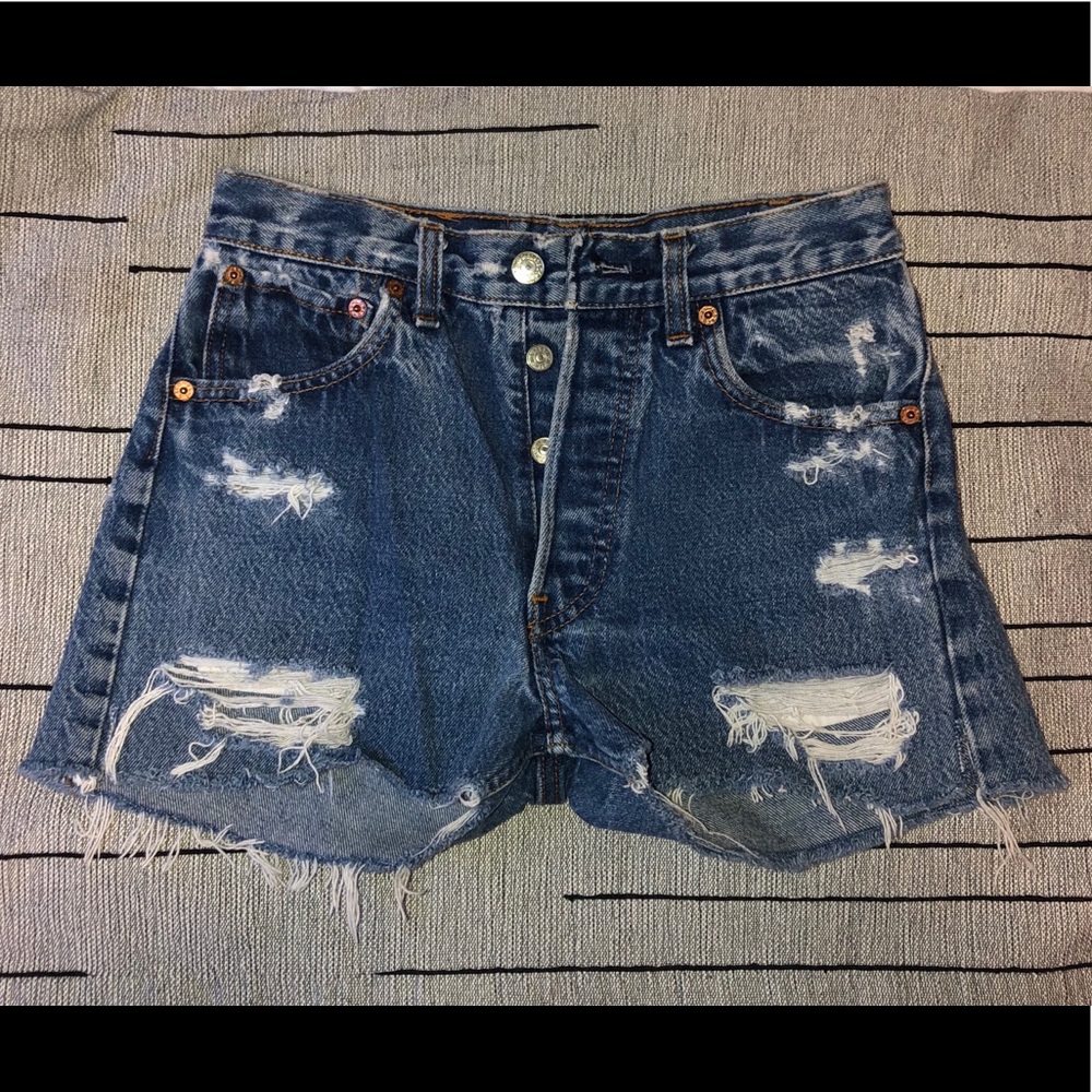 Distressed Vintage Levi’s Cutoffs